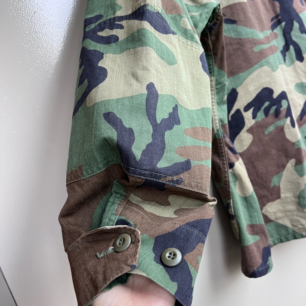 US Army Military Tactical Combat Woodland BDU Streetwear Jacket Sergeant Camo XL - Picture 11 of 13